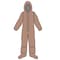 Kappler Disposable Coverallss, Hooded, 4X, Elastic Wrist, Attached Boots Ankle, Heat Sealed/Taped Seam, Tan Z3H426TN--4X - alternate 1